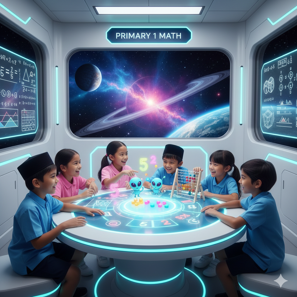 A child learning to count with colorful abacus.