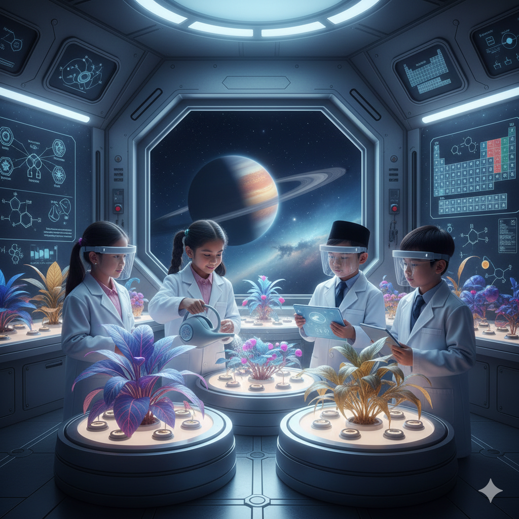 Illustration of a butterfly life cycle.