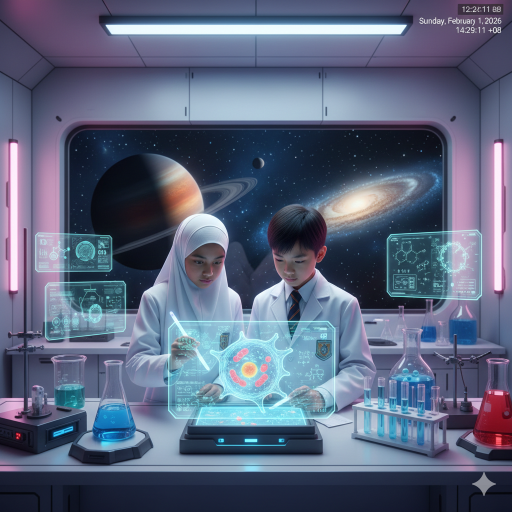 Illustration of the solar system.